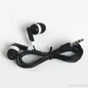 Evrensel En Ucuz 100 PCS Lot Tek Kullanımlık Siyah Renkli Kulak İçi Kulaklıklar İPhone 4 5 6 Kulaklık MP3 MP4 3 5mm Ses DHL 207L