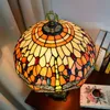 Tiffany Dragonfly Stained Glass Living Room Bedroom Hotel Desk Lamp E27 Creative Pastoral Style Bordslampor TF030