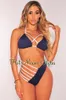 New Fashion Bikin Sexy Vita alta Biquini senza schienale Set Costume da bagno donna Costumi da bagno Donna Bikini push up brasiliano Set da spiaggia Costume da bagno