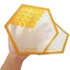Siliconen matten Nieuwste Dab Honing Pads Kwaliteit FDA Food Grade Herbruikbare Non Stick Concentraat Bho Wax Slick Oil Hittebestendig Glasvezel