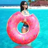 Słodki deser Gigantyczny basen Pływy Dorosłych Super Duży Gigantyczny Donut Basen Nadmuchiwane życie Boja Pływanie Krążki Ring DLH078