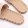 Suihyung 2022 kvinnor män linne tofflor sommarälskare inomhusskor avslappnade platta bilder damer broderade linbälte flip flops1