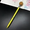 تصميم الأزياء الصغيرة الكريستال الماس أقلام جوهرة المعادن الكرة القلم طالب هدية اللوازم المدرسية مكتب توقيع الأعمال القلم