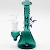 Hot Design Hookahs Zestawy olejne Szklane Bongs o wysokości 15 cm ze szklanymi miskami 14,4 mm Hunter Paling Water Rure