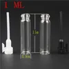1/2/3 ml Empty bottle Mini Glass Perfume Small Sample Vials Laboratory Liquid Fragrance Test Tube Trial Bottle