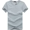 6pcs ligne de conception créative simple coton couleur solide T-shirt New Arrival Homme style à manches courtes T-shirt taille plus