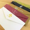 Vintage Bronzing Uitnodigingen Kaarten Envelop Kraftpapier Bedrijfsuitnodiging Kaart Enveloppen Huwelijksfeestje nodigt Klantgericht VT1439