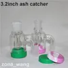 Hookahs Glass Ash Catcher Bowls z żeńską męską 10 mm 14 mm 18 mm stawu bąbelek Perc Ashcatcher Bong Silikon Pojemnik