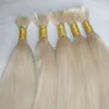 1piece 100g Color 613 Blonde Human Hair Extension in Bulk Cheap Straight Wave Brazilian Hair Bulk For Braids No Attachment