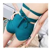 Women Sexy Fashion One-piece Swimsuit Print Bikini Set Three-piece Swimwear Female Seaside Vocation Swimsuits M-XL