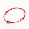 Gelukkige rode wax koord string boze oog verstelbare armband voor vrouwen mannen touw ketting rode armbanden