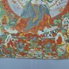 Soie Broderie Factory Direct Brocade Peinture Bouddha tibétain Thangka Tangka Grand blanc parapluie couvert Bouddha Mère Mille Mains Tu