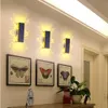 2W 6W LED الجدار مصباح الشمعدان أضواء مزدوجة بطارية الألومنيوم لاعبا اساسيا صعودا وهبوطا الحديثة AC85-265V للمنزل فندق KTV بار معدل الذكاء