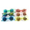 Coloré bébé lunettes de soleil miroir lentilles enfants lunettes de soleil créateur de mode PC cadre 6 couleurs en gros