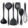 Utensili da cucina Cottura in silicone Utensile da cucina antiaderente Utensili da cucina resistenti al calore Cucchiaio per uso alimentare Spatola Spatola Mestolo Frullino per le uova