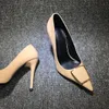 avec une boîte de créateurs sexy femmes pompes hautes talons 7 9 cm en cuir nude pointues chaussures robes de bureau