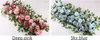 50 / 100cm Custom Wedding Flower Wall Arrangement levert Silk Peonies Artificial Flower Row Decor voor Bruiloft Iron Arch Rugdoop