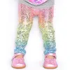 Niñas Sirena Sequin Gradient Legging Niños Medias Pantalones de colores Flaco Elástico Pantalones Pantalones Diseñador Bebé Princesa Pantalones QQA26