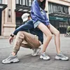 Модные кожаные женские мужские кроссовки 3M Светоотражающие черные белые серые спортивные кроссовки дизайнерские кроссовки Домашний бренд Сделано в Китае