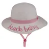 10スタイルの子供のバケツの帽子ストラワットサンハット夏のビーチSun Hat Word Fishing Capsベビー漁師漫画子供のビーチ洗面台DHL無料