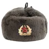 Sowjetische Abzeichen Woolen Trapper Hats Lei Feng Cap Outdoor Cold plus Thick Velvet Mens Womens Winter Ear Warm Army Hat Ushanka63284634915512