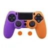 New Silicone Cover Skin Case for Sony PlayStation 4 PS4 Pro Slim Controller Gamepad Cover with 2 Thumb Grips Caps2183189