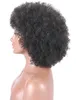 Perruques de cheveux humains crépus bouclés avant de lacet pour femmes noir naturel 180% densité brésilienne Afro bob LaceFrontal perruque 1022 pouces