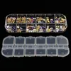 Nail Art Storage Box 12 Grids Compartiment Plastic pailletten Organisator Sieraden Mini Diamant Lege Boxes New7131163