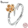 Gros-e Branche Fleur Fleur De Prunier Bague Femmes S925 Argent Femme Mariage Fiançailles Bijoux Anniversaire De Noël Nouvel An Cadeau