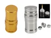Siliver / Dourado Protable mini alumínio metal Álcool lâmpada barato Álcool lâmpada para a água da tubulação de petróleo bong pipe