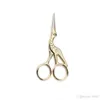 Fábrica de Aço Inoxidável Banhado A Ouro Crane Scissors Cross Stitch Bordado Cortador de Variedade Nariz de Beleza Do Cabelo Tesoura Casa Shar 5 2xh2C1