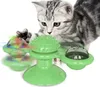 De senaste husdjursförbindelserna vänder ART VERDMILL CAT TOY TURNTABLE TEASE CAT TOYSSPRATCH ITCHY CAT BRUSH, Gratis frakt