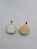 sublimation blank wooden pendants jewelry for 25mm hot transfer printing custom consumables not include chain