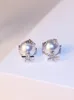 Bling Bling ! ins fashion designer double sided luxury lovely cute star bees crystals diamonds pearl stud earrings for woman girls