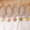 2020 Bohemian Cute Sunflower Charms Braided Bracelet for Women Child Adjustable Rope Chain Daisy Yoga Wristband Jewelry Friendship Bracelets