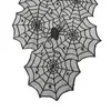 Siyah Dantel Örümcek Web Masa Örtüsü Cadılar Bayramı Masa Örtüsü Ev Masa Dekorasyon Şömine Eşarp Yaratıcı Masa Örtüsü Kapak Parti Dekor BH2408 TQQ