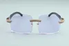 نظارات شمسية كبيرة مربعة للرجال ، نظارات الماس الكاملة T3524012-2