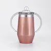 Baby Bottles Diamond Shaped Sippy Cups Stainless Steel Vacuum Insulated Milk Bottles Drinkware Bar Car Mugs 8 Colors CCA11761-A 10pcs