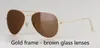 Projekt marki 5862 mm pilotażowe okulary przeciwsłoneczne dla mężczyzn kobiety Wysokiej jakości szklane okulary okularowe z oryginalnymi akcesoriami pudełkami EV1173119