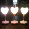 Love Heart LED Table Light Light Charging Brilho Ajuste Lâmpada Noturna Touch para Crianças Decoração do Ano Novo