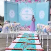 Bella decorazione per eventi di nozze Passerella Fiore Corridoio in ferro Stand / pilastro per matrimonio best0615