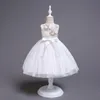 New Christmas Flower Girls Dress Kids Sleeveless Lace Tulle Ball Gown for Party Wedding Formal Girls Clothing7951256