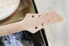 Factory Custom Semi-hollow Electric Guitar Kit(Parts) with Mahogany Body ans Neck,Flame Maple Veneer,Chrome Hardwares,DIY Guitar