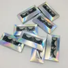 1 Çift 20mm 3D 100% Vizon Yanlış Kirpikler Criss-Cross Vizon Lashes Sahte Kirpik El Yapımı Dramatik Kirpik Makyaj Araçları