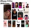 مصمم فاخر ميلانين بوبين بيرس الأسود مخصص لينة واضحة TPU علبة هاتف iPhone 15 14 13 12 Mini Pro X XS Max 6S 7Plus 8 Plus XR