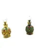 Vente en gros 15 ML voyage bouteille de parfum rechargeable huile essentielle arabe bouteille de parfum vide Dubaï avec cristallites collées