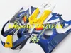 Kit de carénage de moto personnalisé pour Honda CBR600F3 95 96 CBR600 F3 1995 1996 ensemble de carénages ABS bleu jaune + cadeaux HQ29