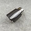 ID 2.48 "OD 3.5" Sistema di Scarico Auto Parti In Acciaio Inox 304 Universale In fibra di Carbonio Marmitta Diffusore Paraurti labbro Tubi di Scarico