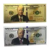 7 tipos de Donald Trump Melania Dólar Presidente de los Estados Unidos Banknote Gold Silver Bills Commemorative Coin Crafts América Elección general FAK6972622