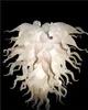 Moderne Mini White Art Decoratie Lampen Mooie LED Lichtbron Chihuly Style Hand Blown Murano Glass Hanging Kroonluchter